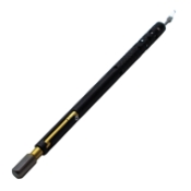MICS Cataract 2.2mm Clear Cornea Diamond Knife, Angled DOP Black Gold Titanium J-Slot Bayonet Hande Design, 90 Degrees Sharp Sided Spear, Blade Dimensions 2.2mm Wide x 0.17mm Thick x 6mm Long K2-6682,05-5049
